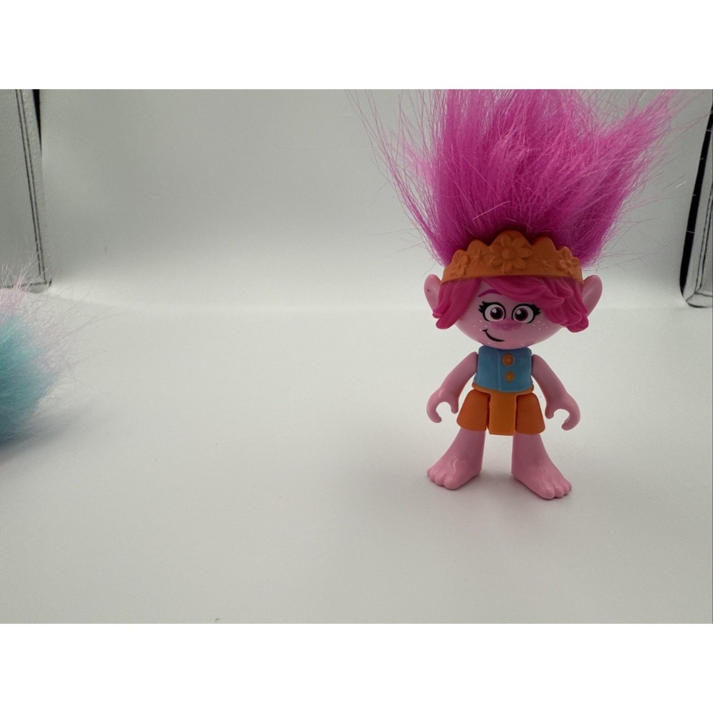 Fisher-Price Imaginext Trolls Movie Figures Lot 2 Poppy Chenille - Picture 6 of 11